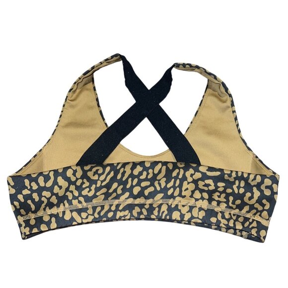 TAN + LINES by Sivan Ayla Sport Leopard Print Bra  Ayla Large - Picture 2 of 3